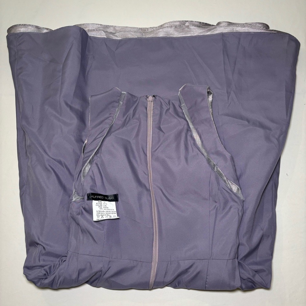 Alfred Sung Formal Light Purple Shimmery Dress Sz 12 - Picture 13 of 17